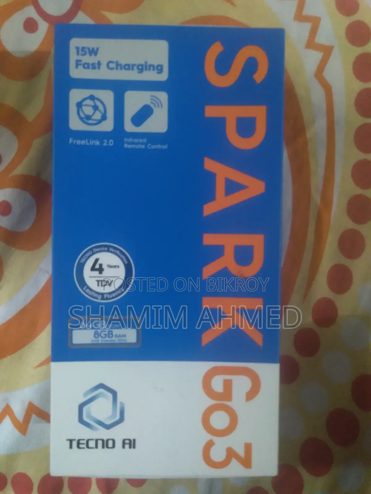 Tecno Spark Go 3 64 GB Silver