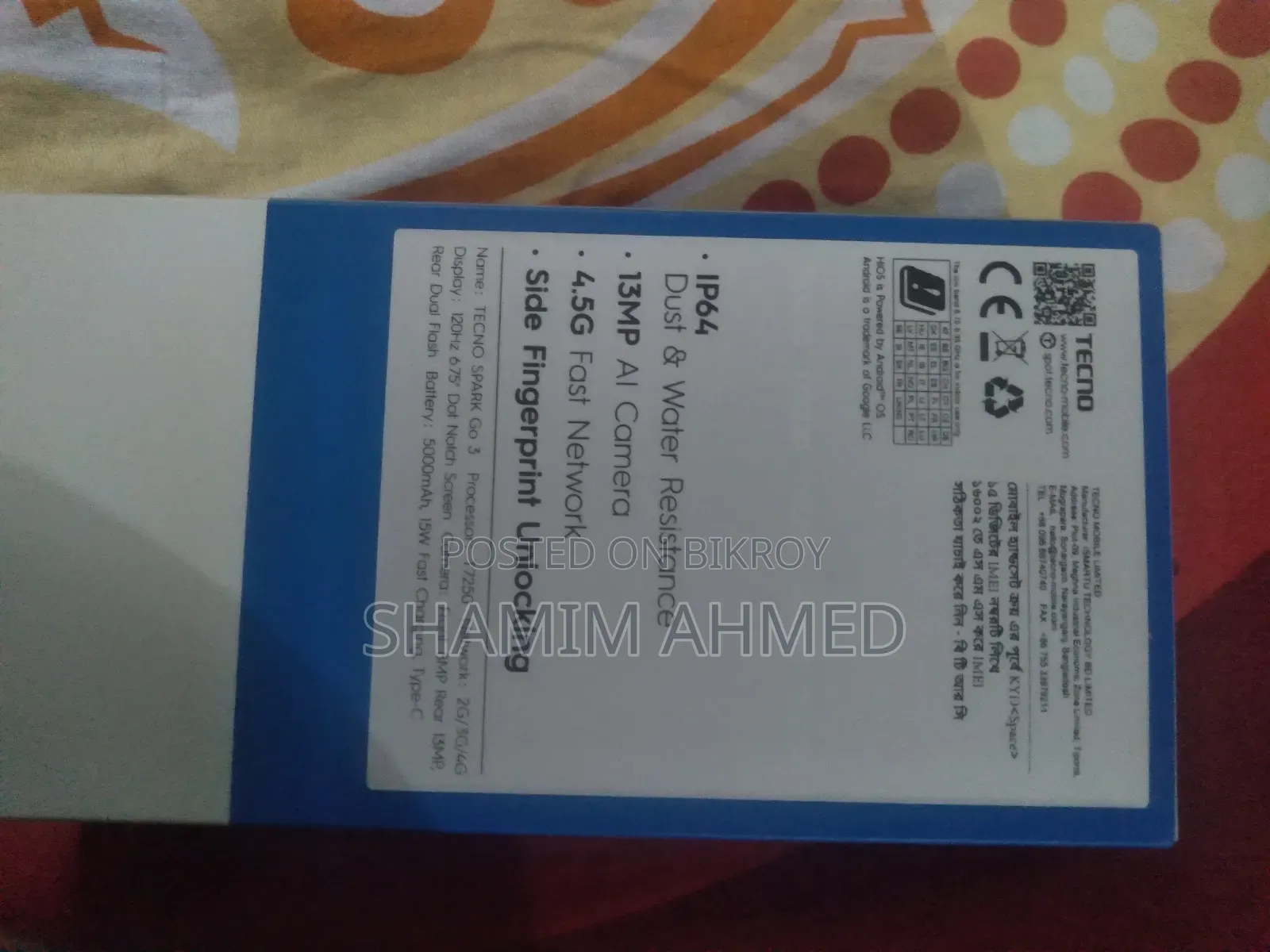 Tecno Spark Go 3 64 GB Silver