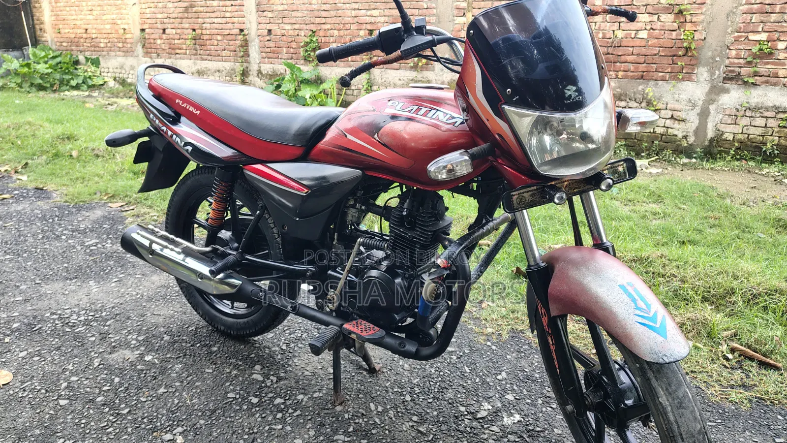 বাজাজ প্লাটিনা ১০০ ২০১৫ লাল