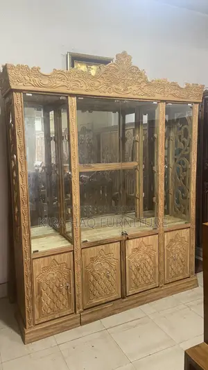 Glass Cabinet Made of Segun Wood