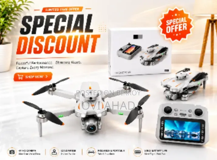 FLH M1 Drone With RC Display Remot Camera
Foldable Drone HD CAMERA