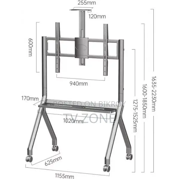 Mobile Stand Trolley for 32-65" Interactive LED TV