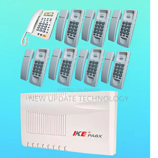 IKE 8-Port 8-Telephone Complete PABX Package Set