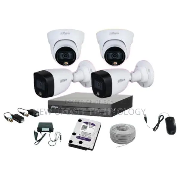 CCTV Package 4CH Dahua DVR 500GB HDD 4Pcs Camera