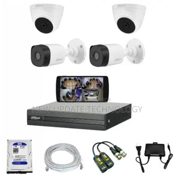 CCTV Packege 4 Channel Dahua DVR 4-Pcs Camera 500GB HDD