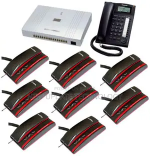 PABX System 8 Line 8 Telephone Complete Package