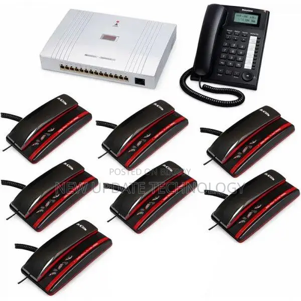 IKE 8-Line PABX 8-Pcs Panasonic Full Telephone Package