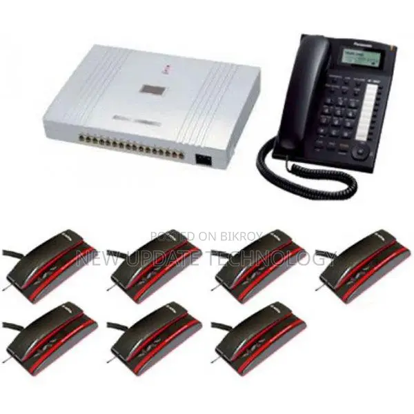 8-Line 8-Telephone IKE TC2000208 PABX Intercom Set Package