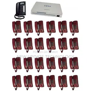 PABX System 24 Line 24 Telephone Set Full Package