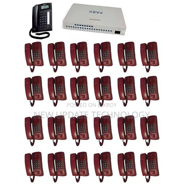 PABX System 24 Line 24 Telephone Set Full Package