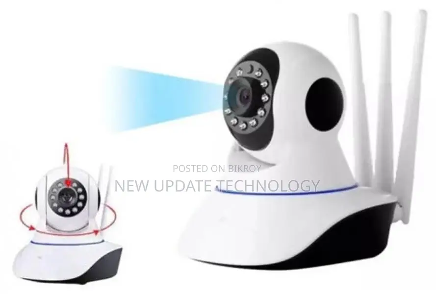 2MP Full HD 360° V380 3-Antenna Moving Camera