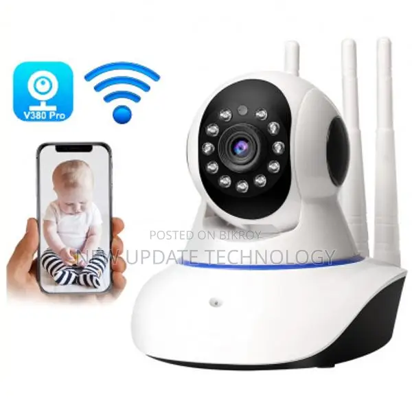 2MP Full HD 360° V380 3-Antenna Moving Camera