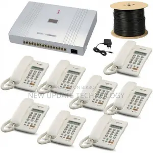 PABX System 8-Line 8-Set Telephone Call Setup