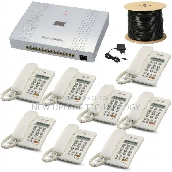 PABX System 8-Line 8-Set Telephone Call Setup