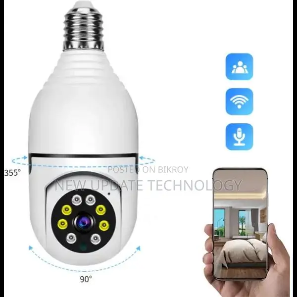 E27 Bulb System 360 Degree PTZ Camera