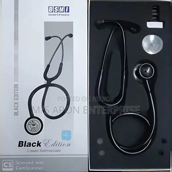 BSMI Black Edition Classic Stethoscope