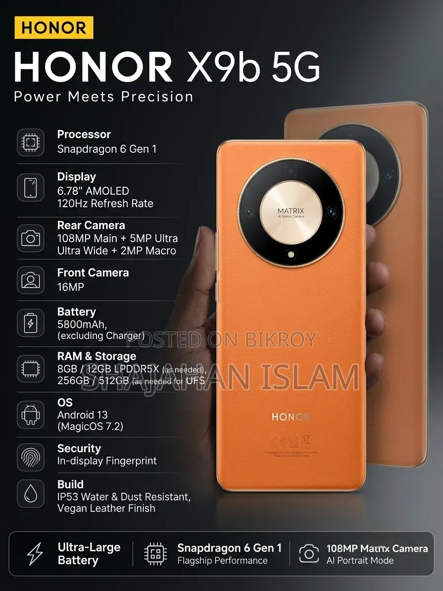 Honor X9b 256 GB Orange