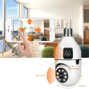 V380 Pro Dual Lens E27 Bulb Wi-Fi Camera