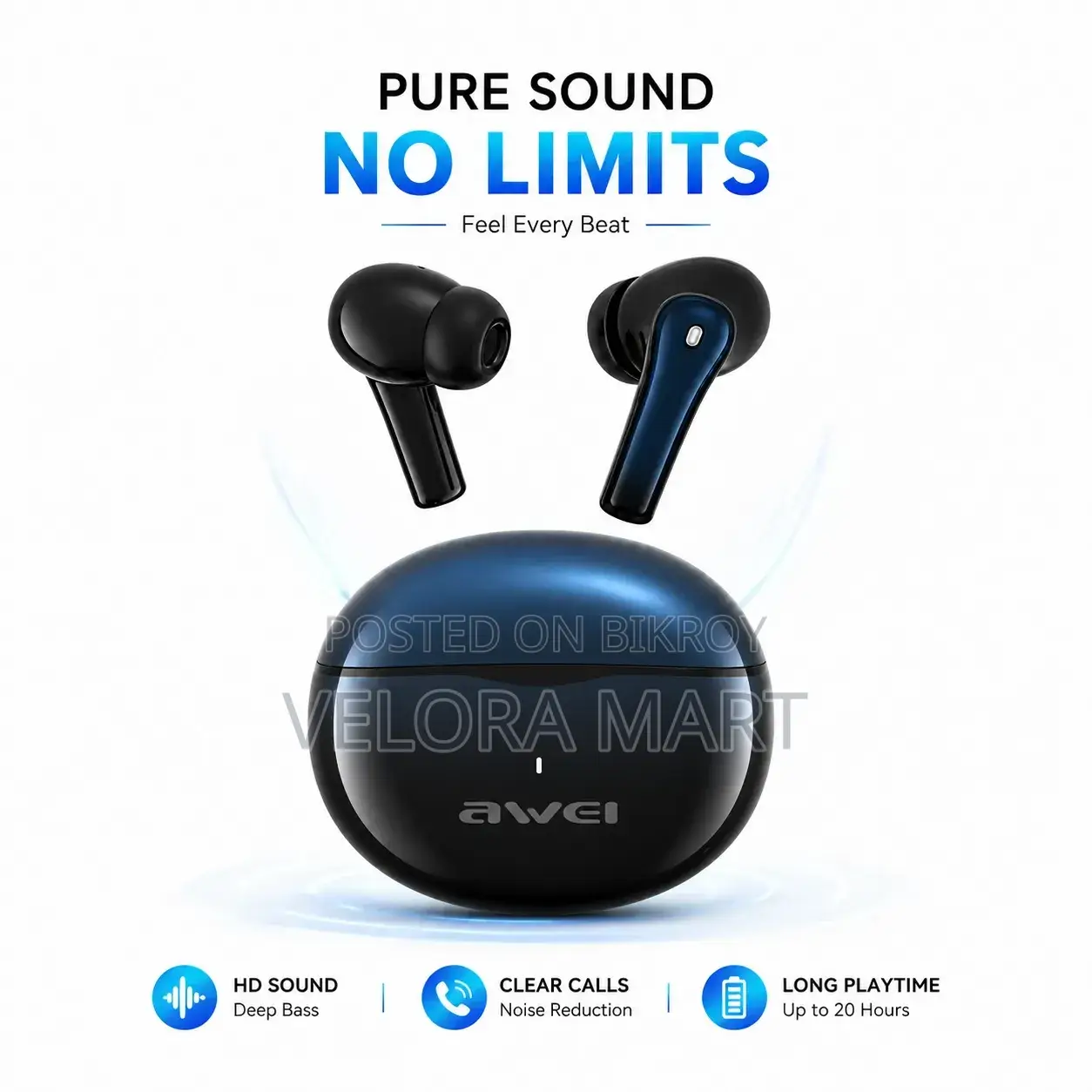 Awei T62 True Wireless Earbuds
