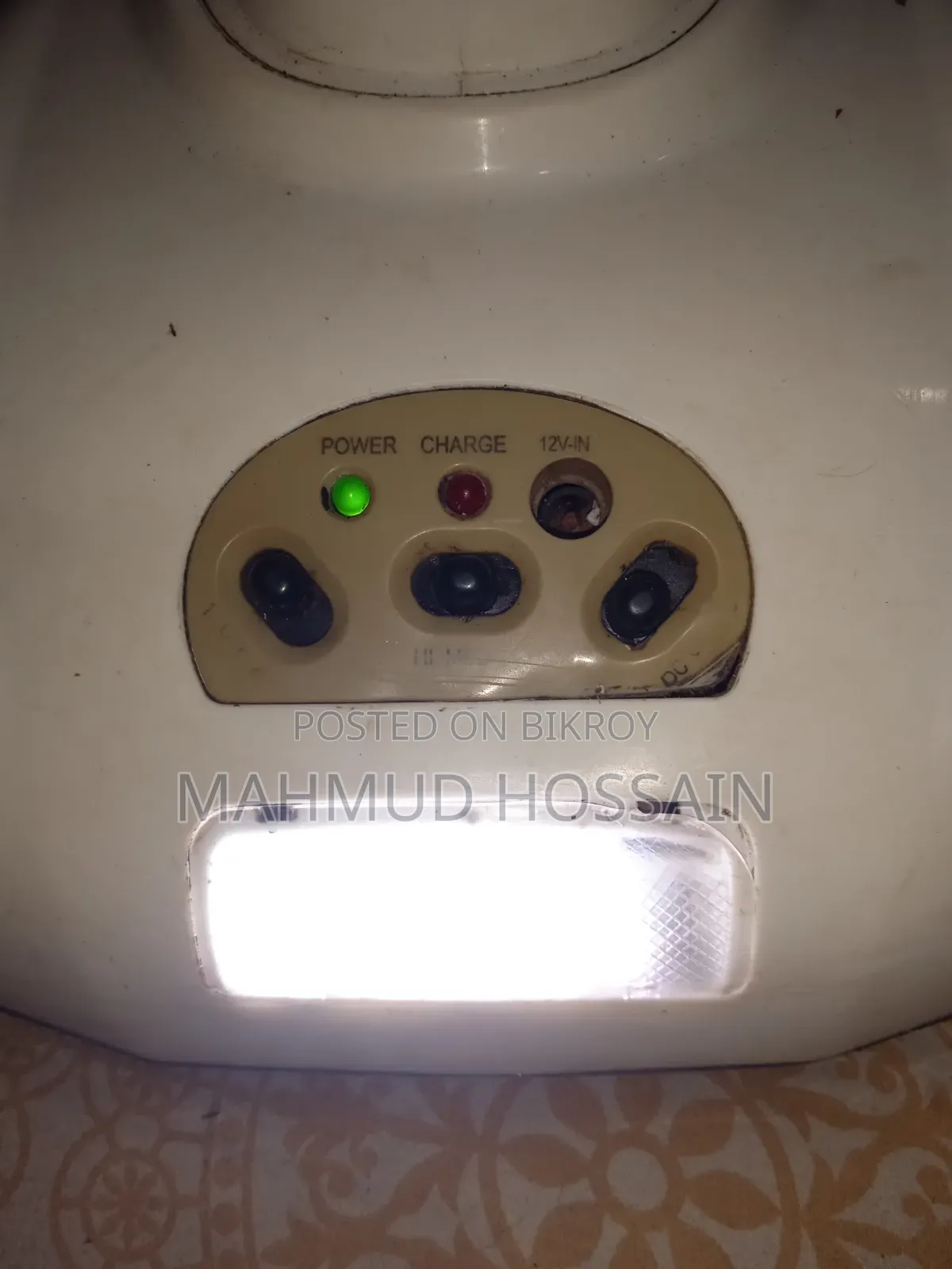 Kennedy 17" High-Speed Fresh Charge Fan with 3-Hour Backup and New Battery for Sale