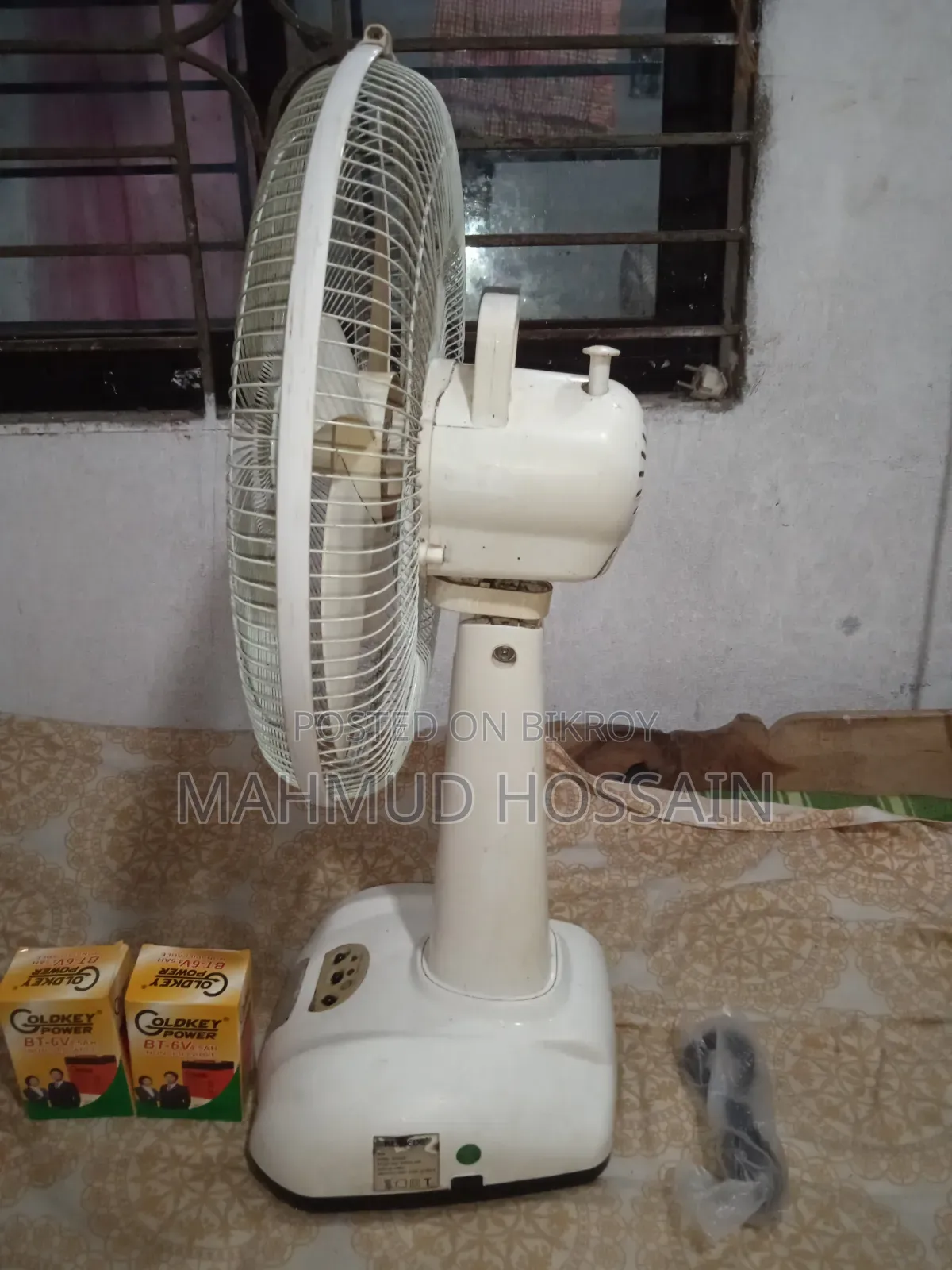 Kennedy 17" High-Speed Fresh Charge Fan with 3-Hour Backup and New Battery for Sale