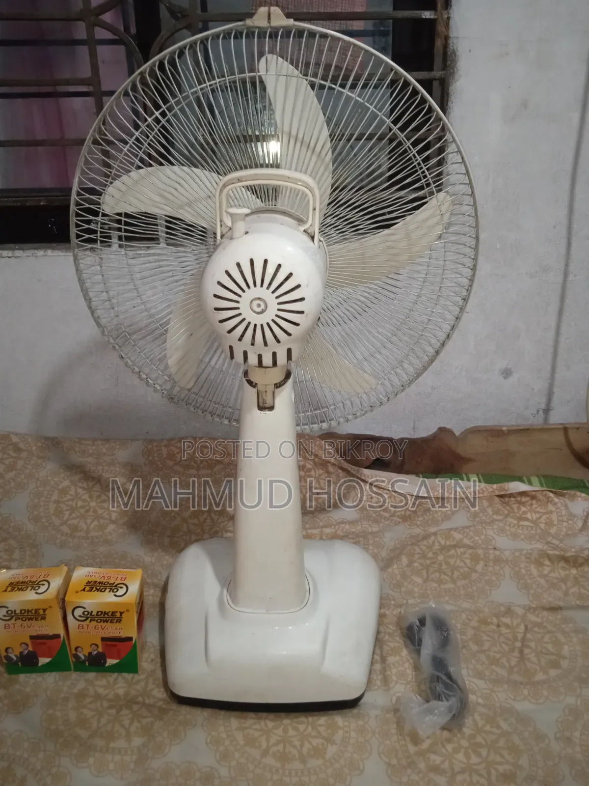 Kennedy 17" High-Speed Fresh Charge Fan with 3-Hour Backup and New Battery for Sale