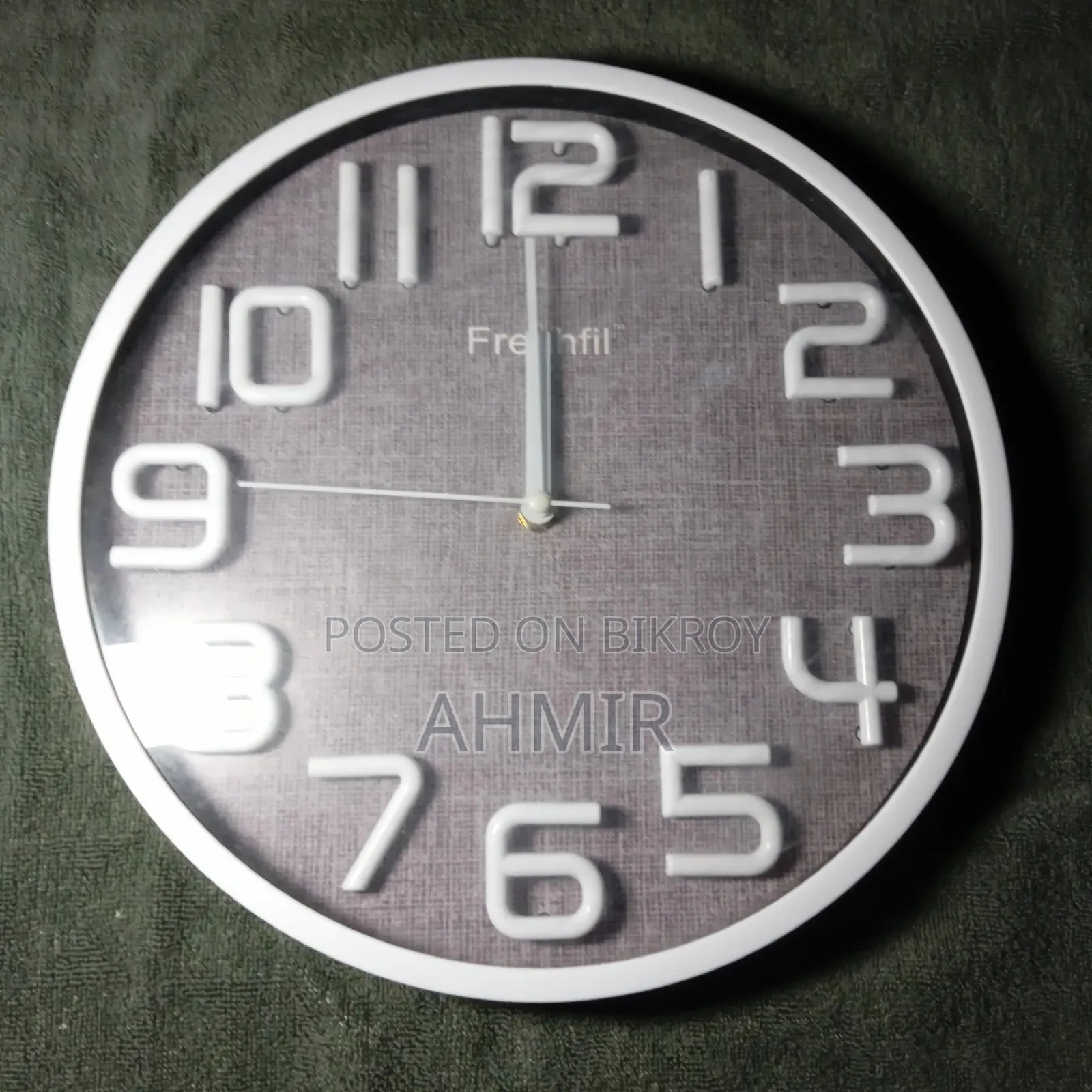 Stylish 3D Number Wall Clock - 3D Wall Clock