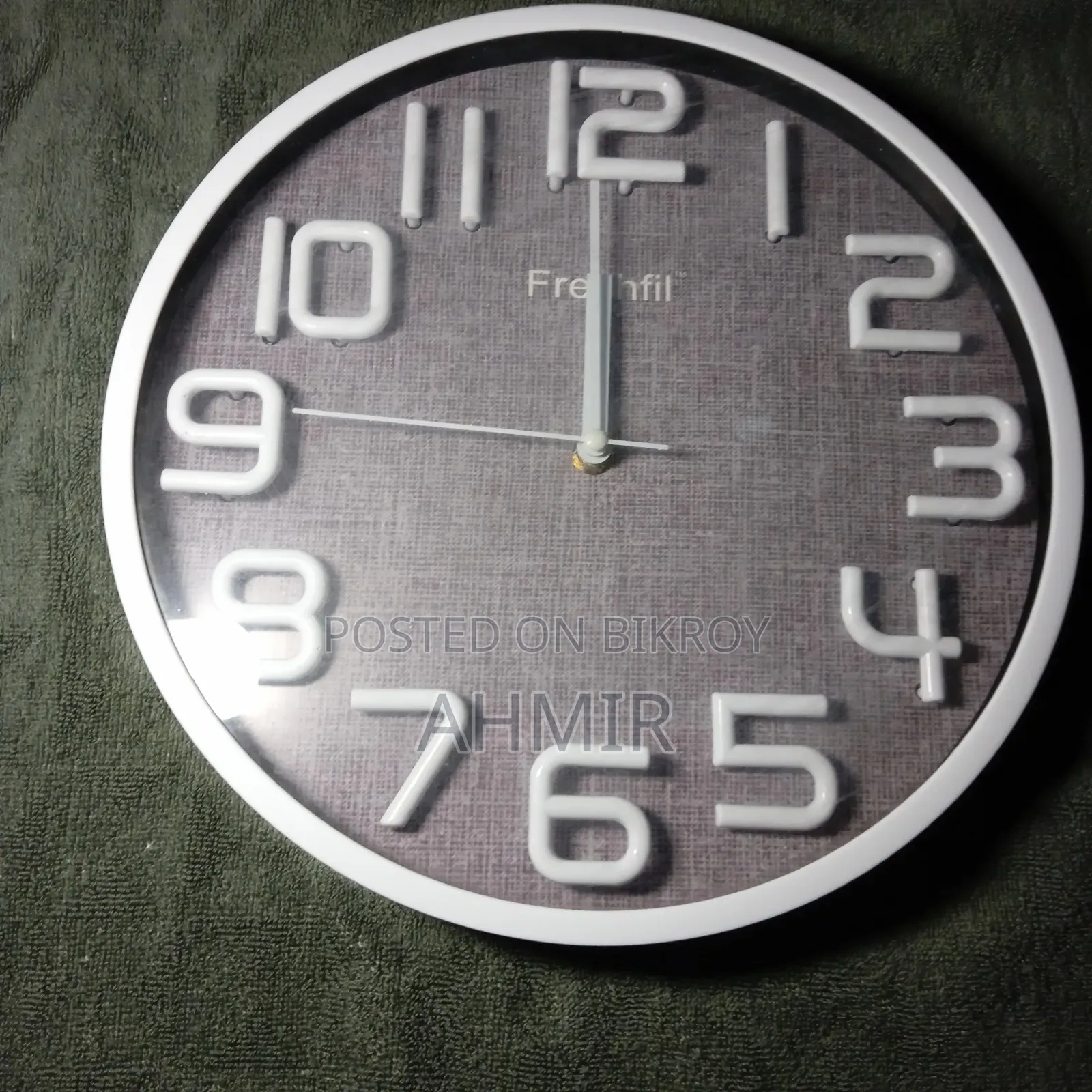 Stylish 3D Number Wall Clock - 3D Wall Clock