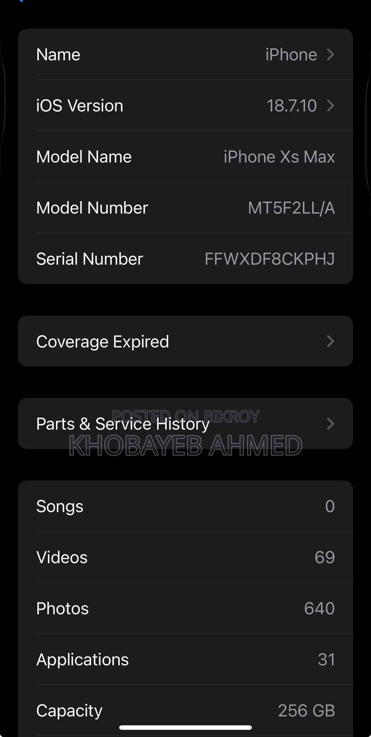 Apple iPhone XS Max 256 GB Gold