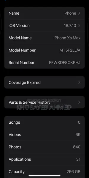 Apple iPhone XS Max 256 GB Gold