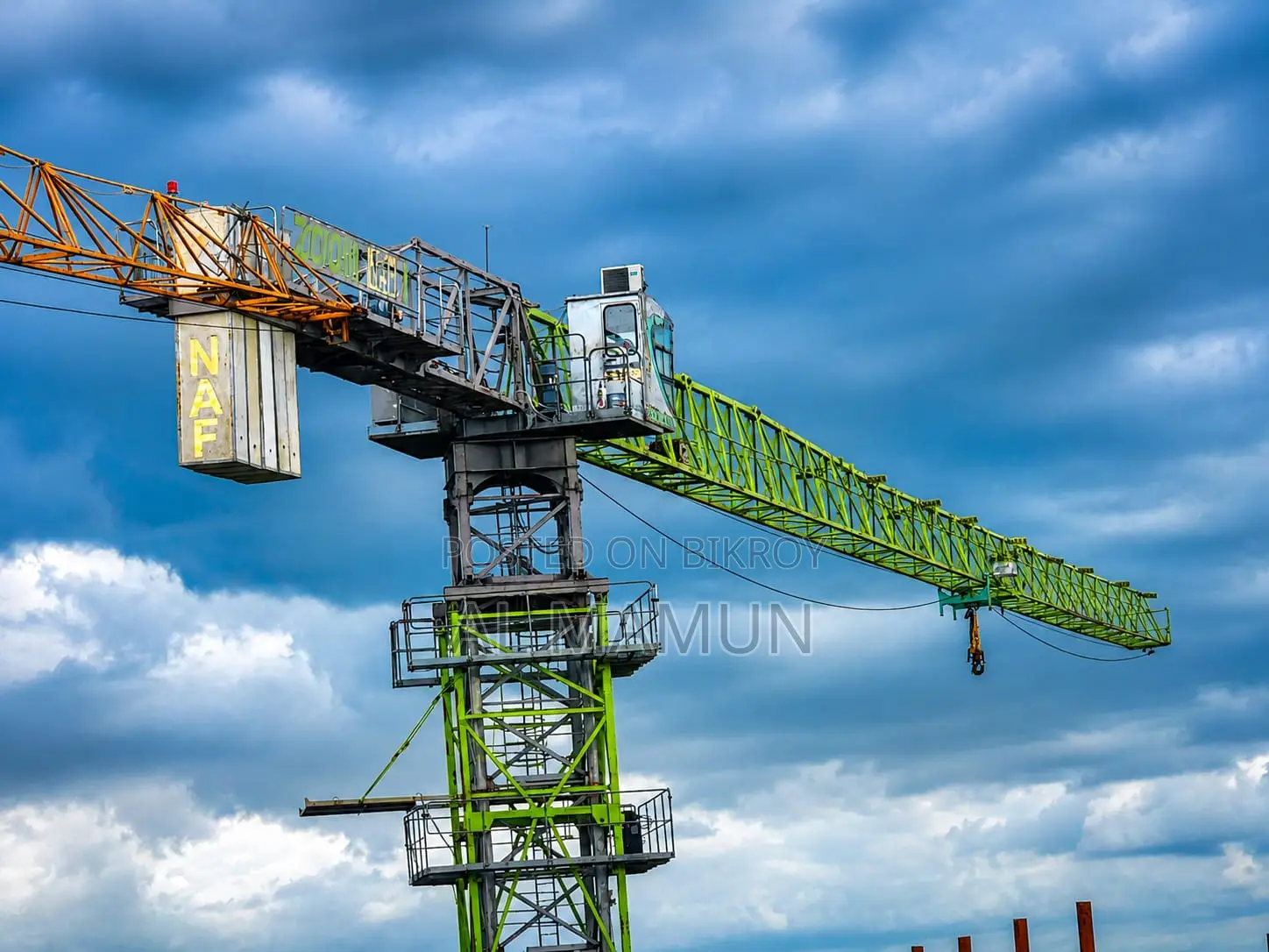 Tower Crane ( 8 Ton- Free Standing) Ailable for Rent
