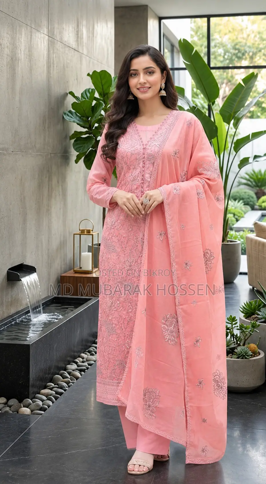 Cotton Unstitched Three Piece