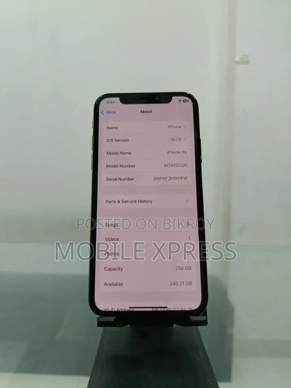 Apple iPhone XS 256 GB Gold