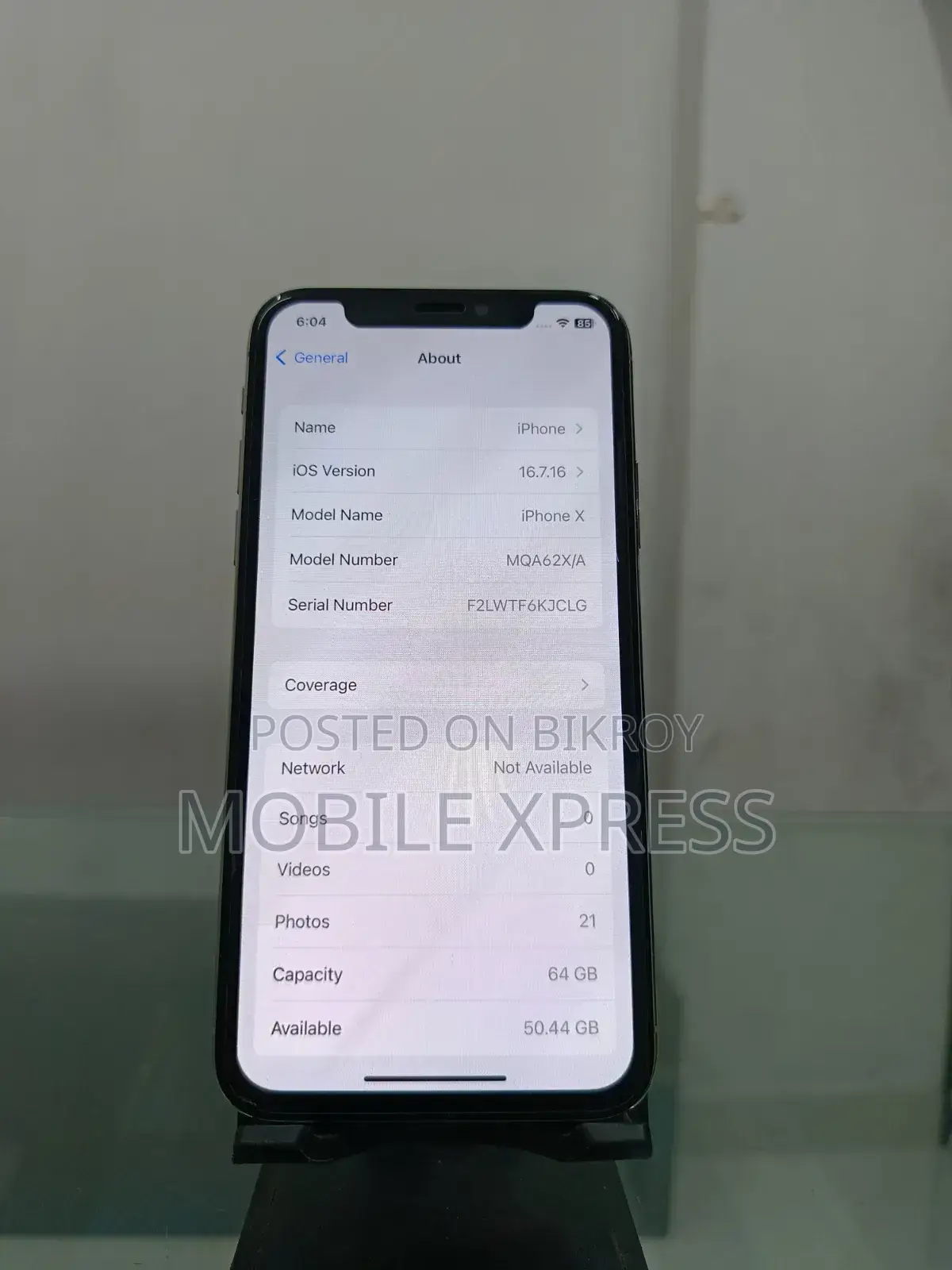 Apple iPhone X 64 GB White
