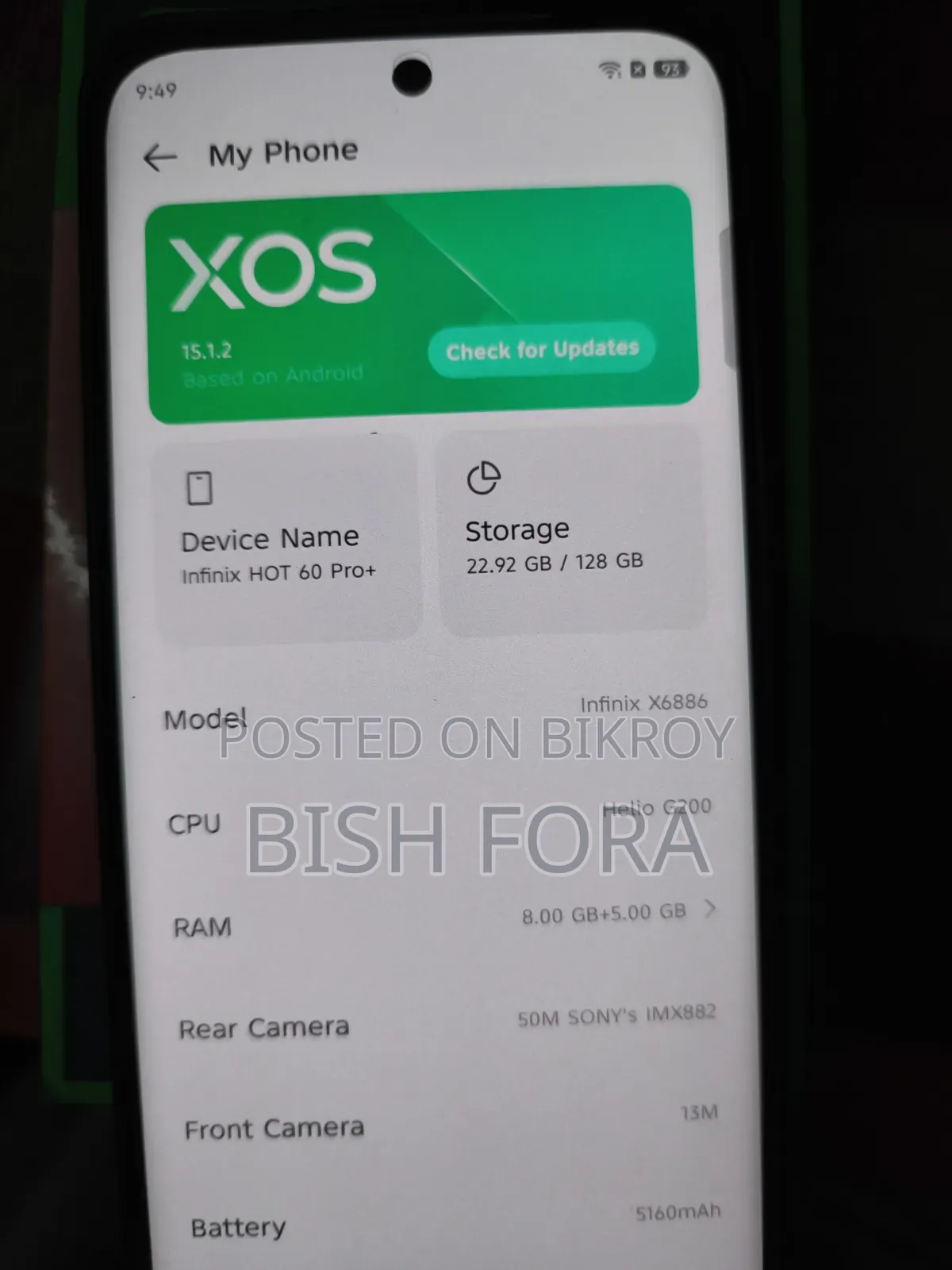 Infinix Hot 60 Pro+ 128 GB Silver