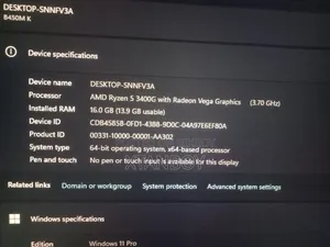 Desktop Computer Gigabyte 16GB AMD Ryzen 5 SSD 512GB