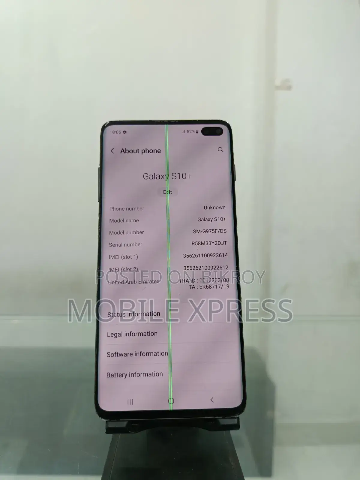 Samsung Galaxy S10 Plus 128 GB Black