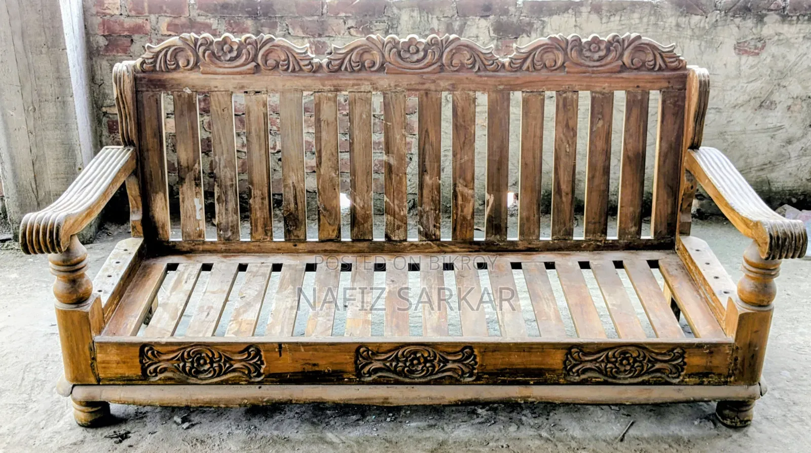 আসল সেগুন কাঠের তৈরি সোফা বিক্রি হবে