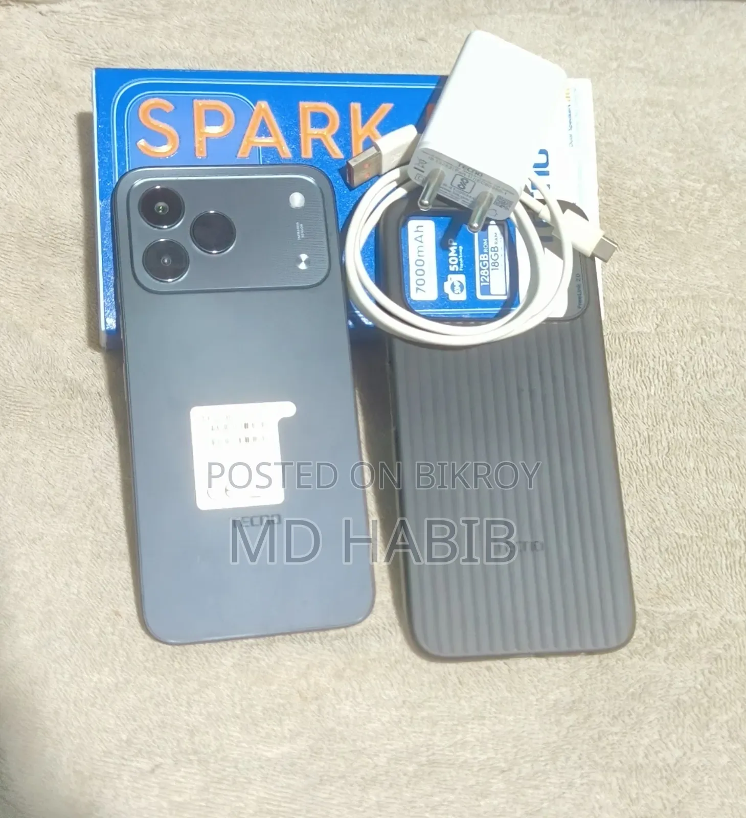 Tecno Spark 50 128 GB Black