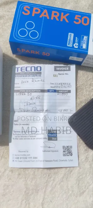 Tecno Spark 50 128 GB Black