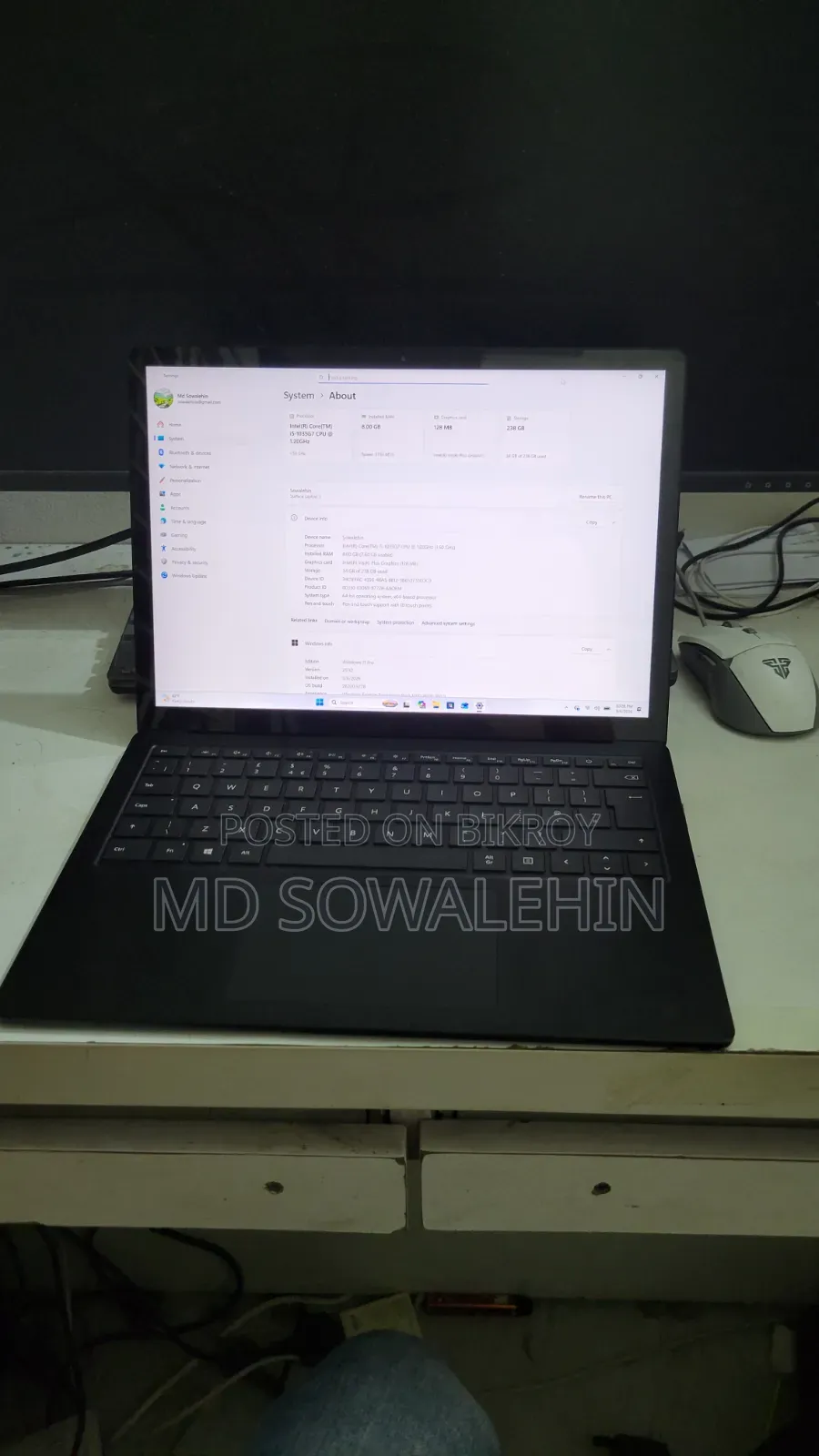 Laptop Microsoft Surface Laptop 3 8GB Intel Core I5 SSD 256GB