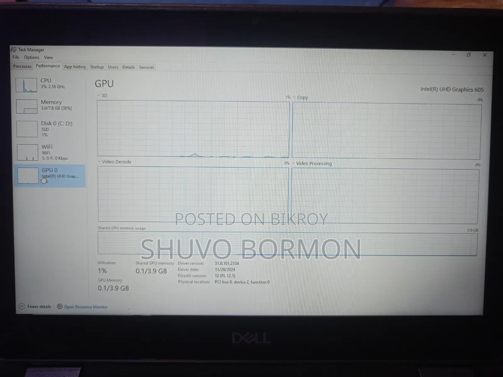 Laptop Dell Latitude 3190 2-in-1 8GB Intel SSD 128GB