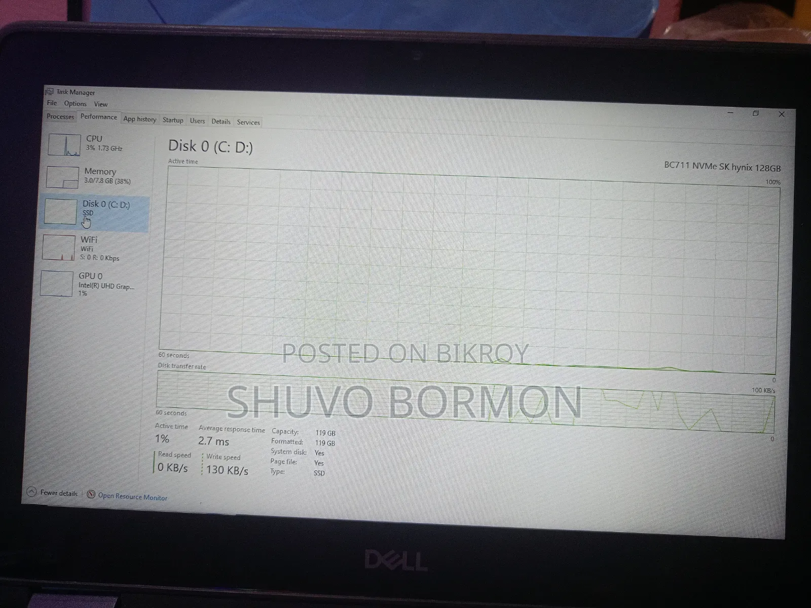 Laptop Dell Latitude 3190 2-in-1 8GB Intel SSD 128GB