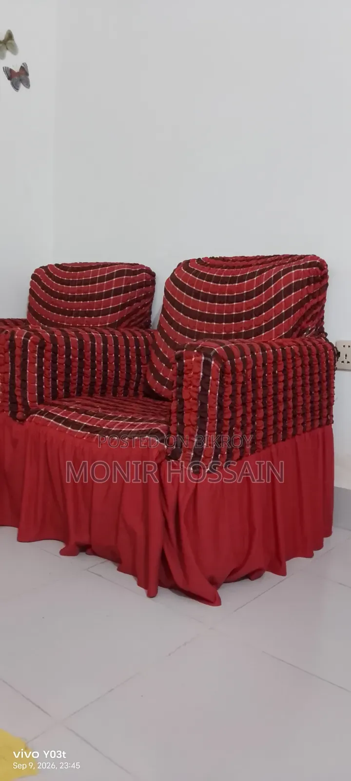 কটন সোফা উইথ কাভার্স