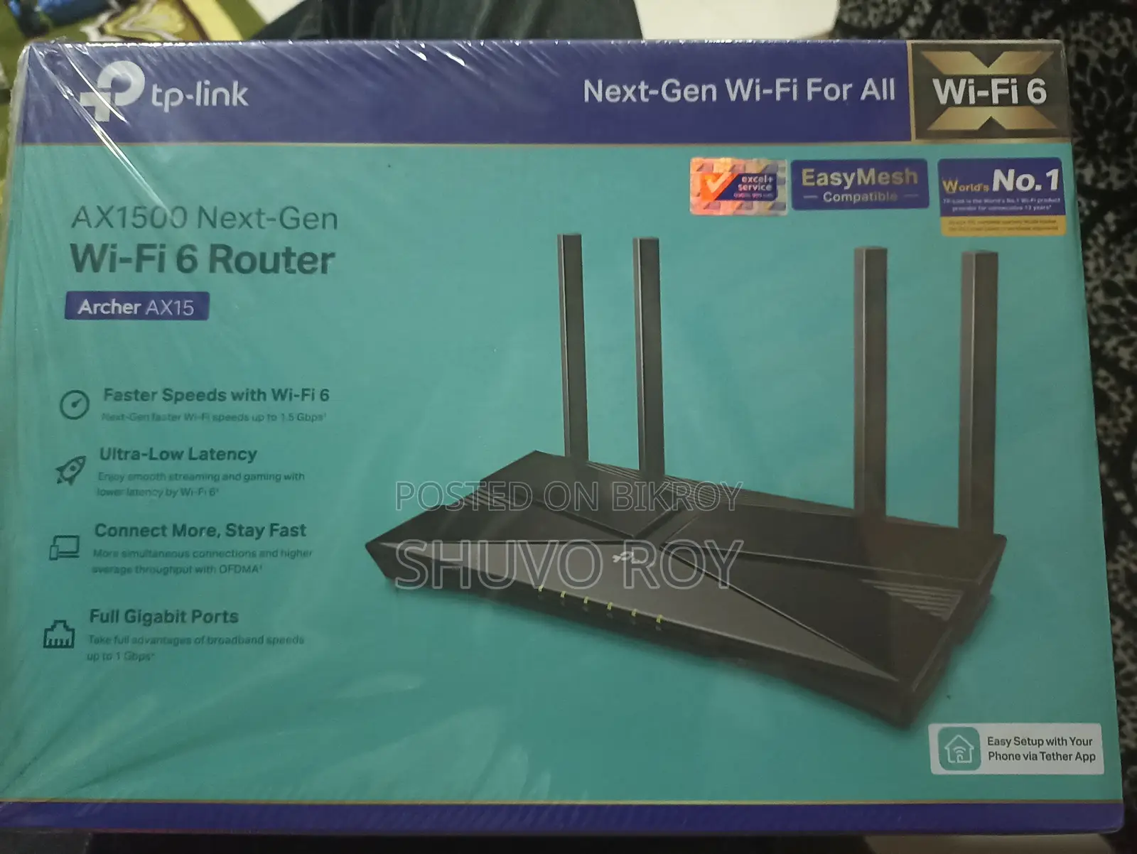 TP-Link Archer AX15 AX1500 Dual Band Gigabit WiFi Router