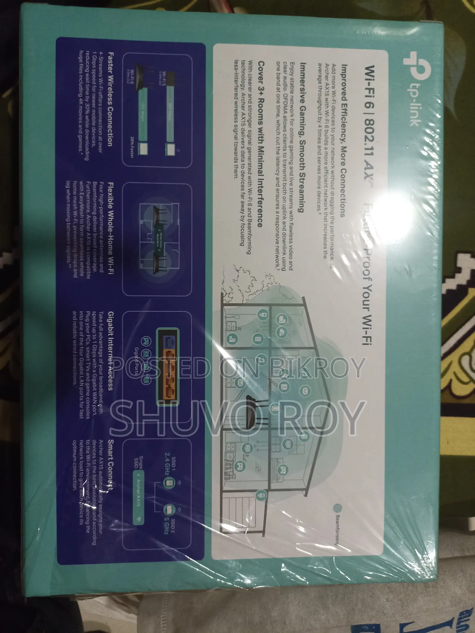 TP-Link Archer AX15 AX1500 Dual Band Gigabit WiFi Router