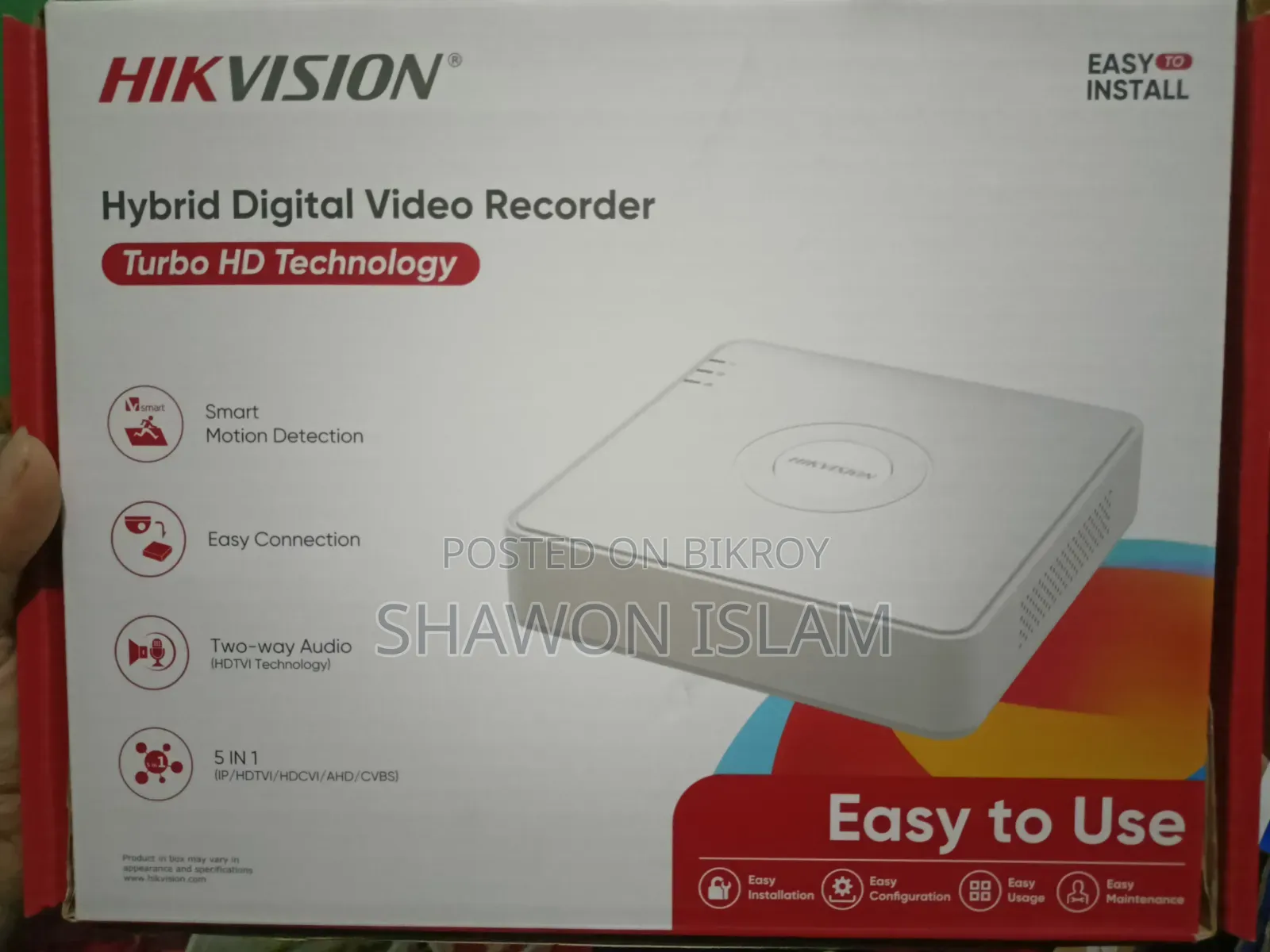 CC Camera & DVR Machine Power Adapter and Video Ballun and Harddisk