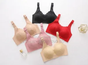 Women’s Full Coverage Lace Bra – Wire-Free Comfort Support Bra