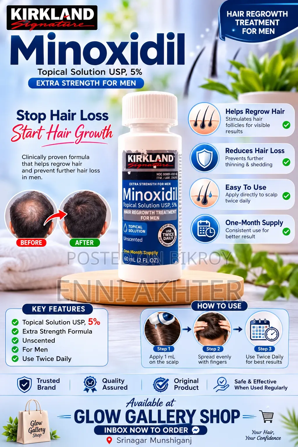 Kirkland Signature Minoxidil 5%