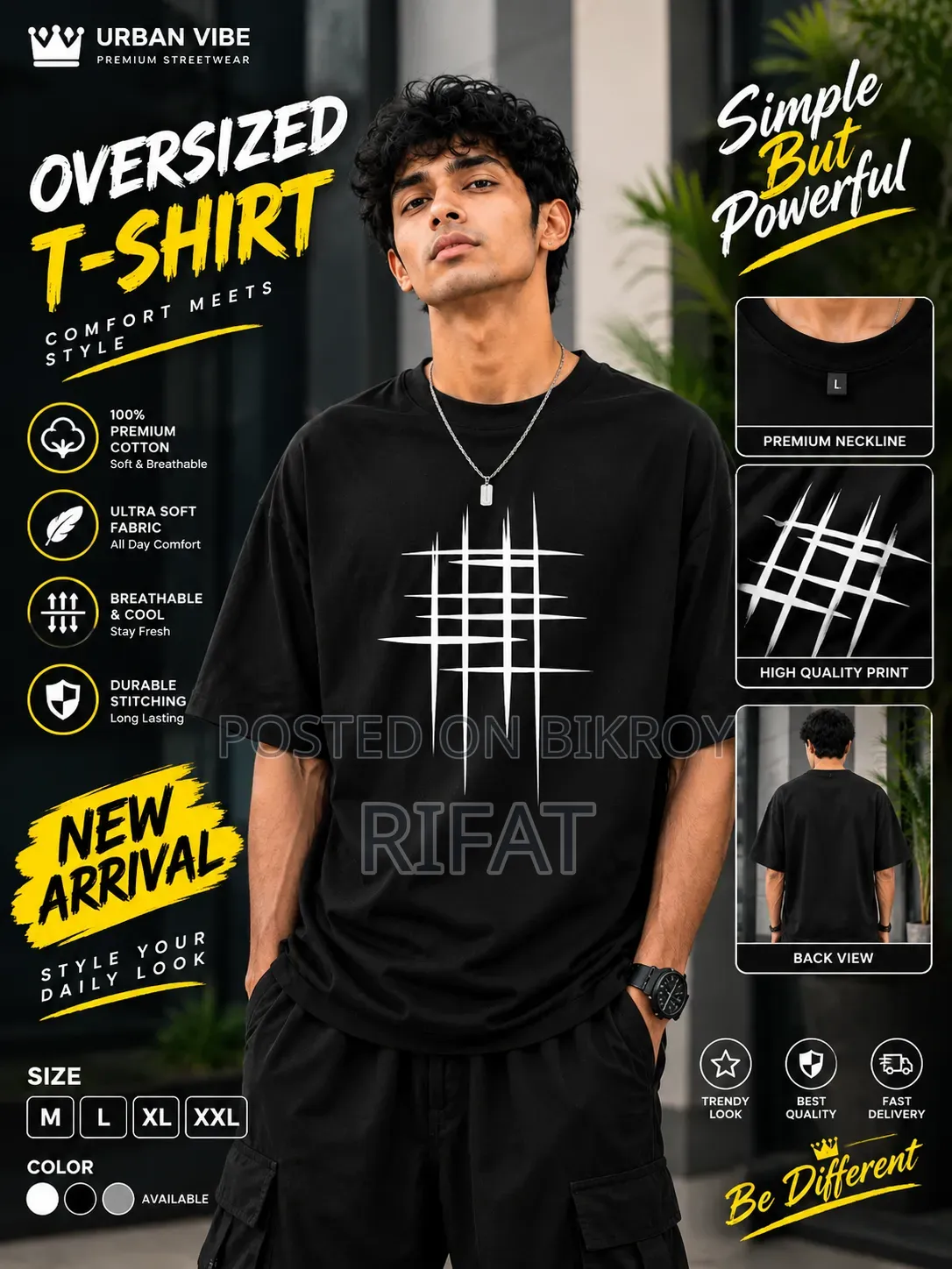 Premium Cotton Drop Shoulder T-shirt